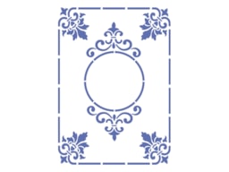 STENCIL 21X15CM MOLDURAS 2   300021539 ACRILEX