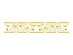 STENCIL 30X8CM FLORAL   300031152 ACRILEX