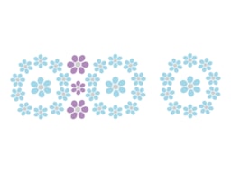 STENCIL 30X10CM FLORAL  300041139 ACRILEX