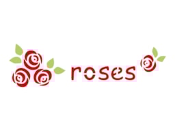 STENCIL 16X5CM ROSAS 1   300061181 ACRILEX