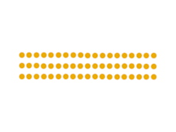 STENCIL 16X5CM BOLINHAS 300061245 ACRILEX