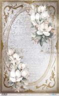 PAPEL ARROZ 54X33CM LA P.VIE EN FLEURS MAGNOLIASVI PFY-12887