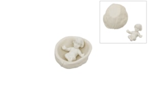 MENINO JESUS DEITADO NA NOZ 4X3.5CM