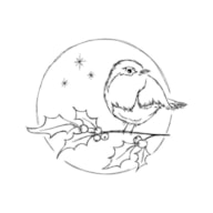 PR * CARIMBO PASSARINHO 6X7CM  RAYHER