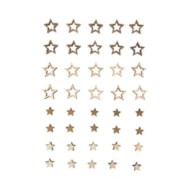 CONJ. 40 ESTRELAS MADEIRA 1.2-1CM  RAYHER