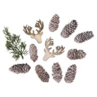 PR * Decoration mix, coloured, assorted, 4-12cm, bag 12pcs