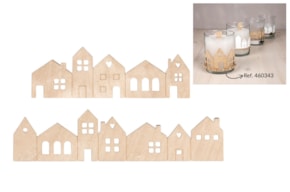 CASITAS MADERA 10.6X3.4CM- 14X3.4CM  RAYHER