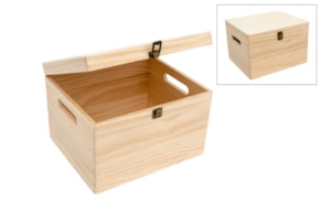 WOODEN BOX 30.3X25.3X20CM