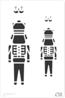 STENCIL 20X30CM 450 NUTCRACKER