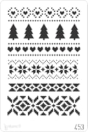 STENCIL 20X30CM 453 CHRISTMAS PATTERN