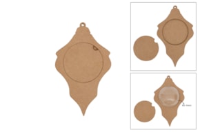 SET 2 PENDUROS P.FOTO 11.3X19X0.3CM MDF