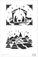 STENCIL 20X30CM 454 HOLLY FAMILY