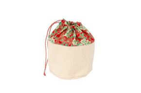 BOLSA DE PAN 26X15X23CM FLOR NAVIDAD ROJO  692 PN