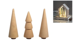 SET 3 ARBOLES  7.8-8.5CM  X D. 2.9CM  RAYHER
