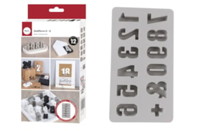 MOLDE SILICONE NUMEROS 14.5X26X2.5CM RAYHER