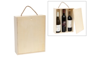 WOODEN BOX 35.7X28.6X10.3CM