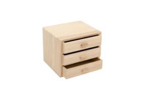 CAIXA 3 GAVETAS 14X12X12CM