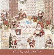 PR * BLOCO 12 PAPEIS SCRAP 30.5X31.8CM FATHER CHRISTMAS PFY-12315