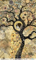PAPELE ARROZ 54X33CM ABSTRACT ART WOMAN IN TREE  PFY-14546
