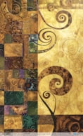 PAPELE ARROZ 54X33CM ABSTRACT ART GOLD PFY-14547