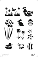 STENCIL 20X30CM 462 PÁSCOA