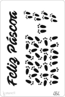 STENCIL 20X30CM 464 PÁSCOA