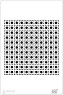 STENCIL 20X30CM 467 PADRÃO CÍRCULOS