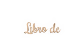 SET 12 PALABRAS LIBRO DE 8.8X3X0.3CM MDF