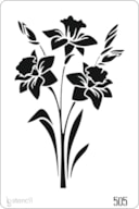 STENCIL 20X30CM 505 FLORES