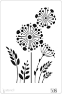 STENCIL 20X30CM 506 FLORES
