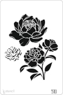 STENCIL 20X30CM 510 FLORES