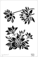 STENCIL 20X30CM 513 FLORES