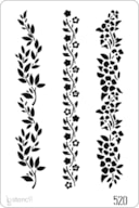 STENCIL 20X30CM 520 FLORES