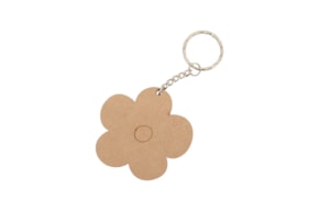 SET 12 PORTA CHAVES FLOR 7X6.7X0.5CM MDF