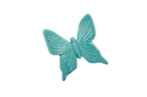 BORBOLETA MEDIA 10X9X3CM VERDE AGUA