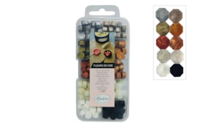 CAIXA COM LACRES 10 CORES METALICAS 72499