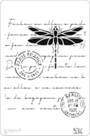 STENCIL 20X30CM 534 CARTA C/ BORBOLETAS