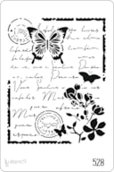 STENCIL 20X30CM 528 CARTA C/ BORBOLETAS