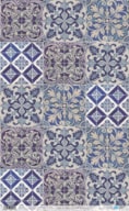 PAPEL ARROZ 54X33CM AZULEJOS VARIOS AZUIS PFY-1916