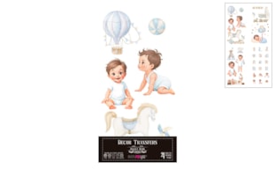 DECOR TRANSFERS 15X30CM SWEET BABY BOY  PFY-14782