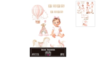 DECOR TRANSFERS 20X30CM SWEET BABY GIRL PFY-14818