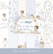 BLOC 12 PAPELES SCRAP 30.5X30.5CM SWEET BABY BOY  PFY-14441
