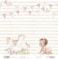 PAPEL SCRAP 30.5X31.8CM SWEET BABY GIRL PFY-14427