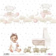 PAPEL SCRAP 30.5X31.8CM SWEET BABY GIRL PFY-14428