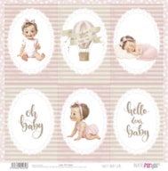 PAPEL SCRAP 30.5X31.8CM SWEET BABY GIRL PFY-14434