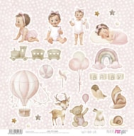 PAPEL SCRAP 30.5X31.8CM SWEET BABY GIRL PFY-14439