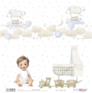 PAPEL SCRAP 30.5X31.8CM SWEET BABY BOY PFY-14443
