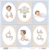 PAPEL SCRAP 30.5X31.8CM SWEET BABY BOY PFY-14448