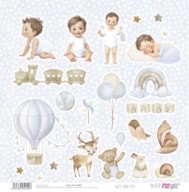 PAPEL SCRAP 30.5X31.8CM SWEET BABY BOY PFY-14454
