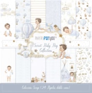 BLOCO 24 PAPEIS SCRAP 20.5X20.5CM SWEET BABY BOY PFY-14456